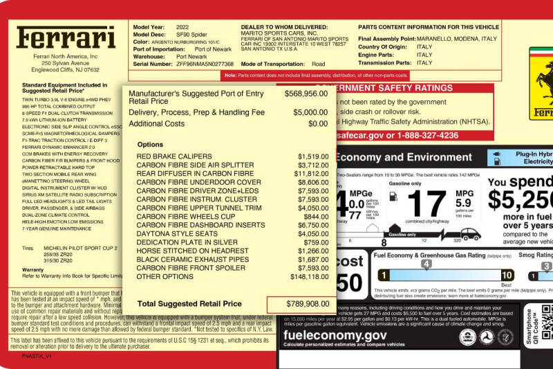 2022 Ferrari SF90 Spider