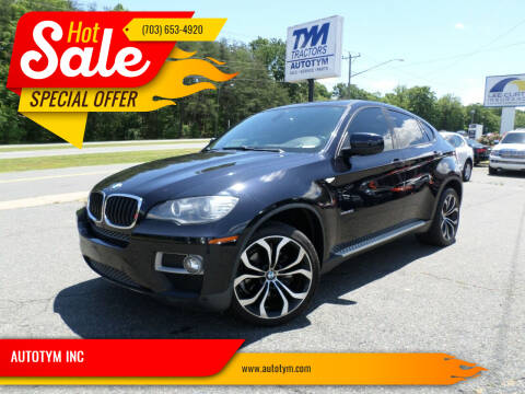 2013 BMW X6 for sale at AUTOTYM INC in Fredericksburg VA