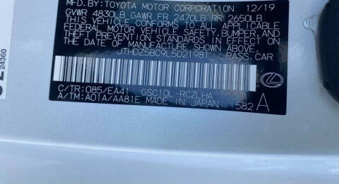 2020 Lexus RC 350