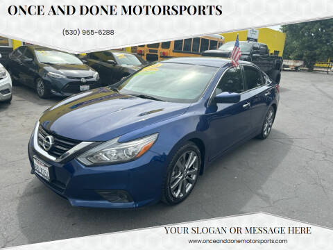 2018 Nissan Altima for sale at Once and Done Motorsports in Chico CA