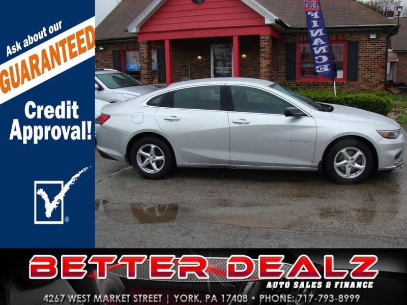 2017 Chevrolet Malibu for sale at Better Dealz Auto Sales & Finance in York PA