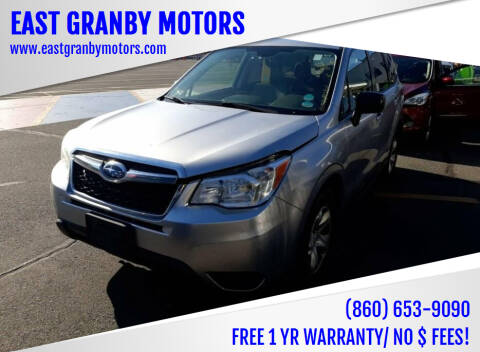 2014 Subaru Forester for sale at EAST GRANBY MOTORS in East Granby CT