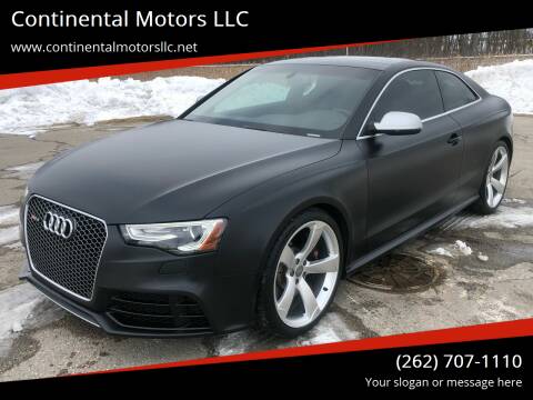 2013 Audi RS 5 for sale at Continental Motors LLC in Hartford WI