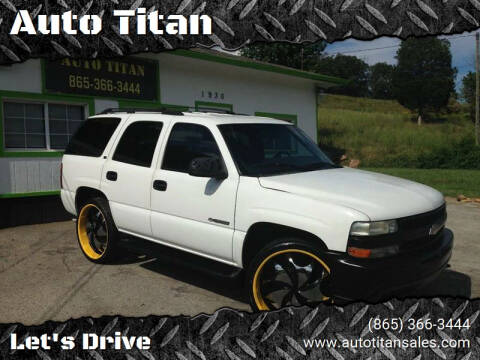 2000 Chevrolet Tahoe for sale at Solomon Autos in Knoxville TN