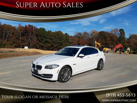 2014 BMW 5 Series for sale at Super Auto in Fuquay Varina NC