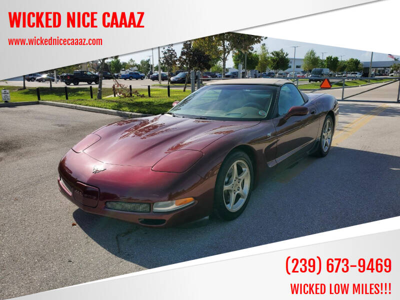 2003 Chevrolet Corvette for sale at WICKED NICE CAAAZ in Cape Coral FL