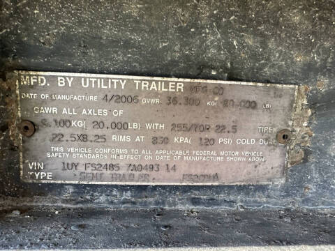 2007 UTILITY 53X102 STEPDECK