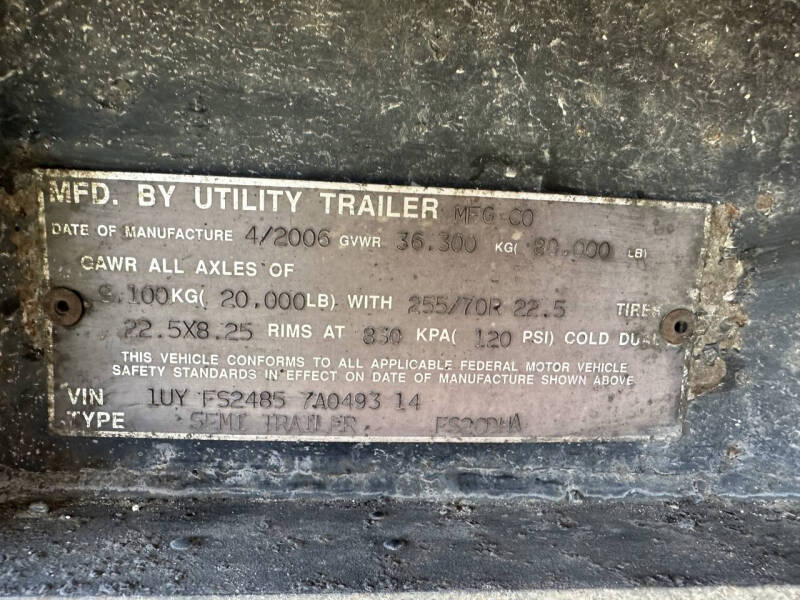 2006 UTILITY 53X102 STEPDECK