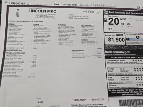 2019 Lincoln MKC Reserve