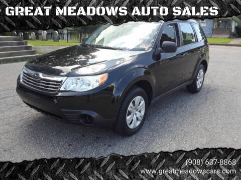 2009 Subaru Forester for sale at GREAT MEADOWS AUTO SALES in Great Meadows NJ