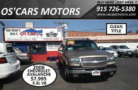 2006 Chevrolet Avalanche for sale at Os'Cars Motors in El Paso TX
