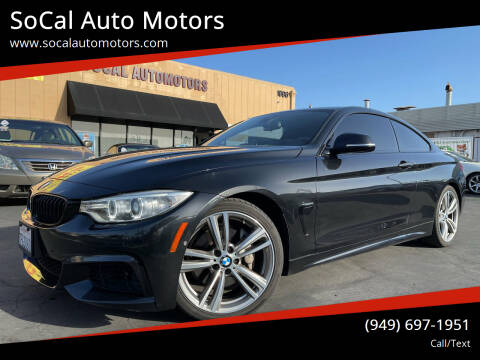 2014 BMW 4 Series for sale at SoCal Auto Motors in Costa Mesa CA