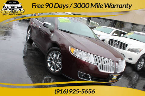 2011 Lincoln MKZ for sale at West Coast Auto Sales Center in Sacramento CA