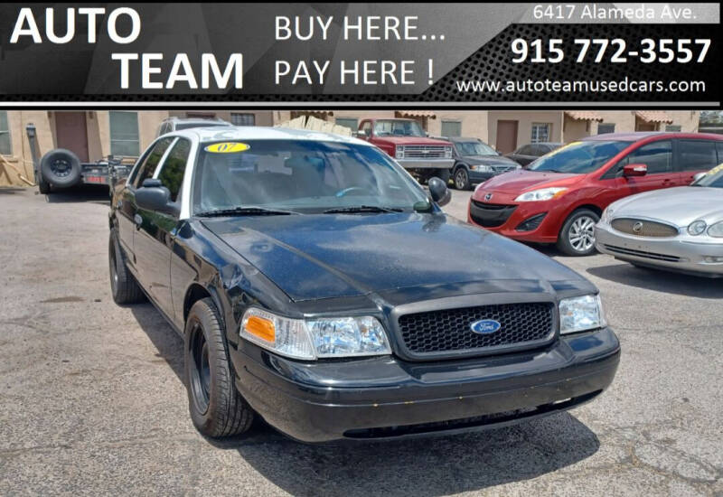 2007 Ford Crown Victoria for sale at AUTO TEAM in El Paso TX