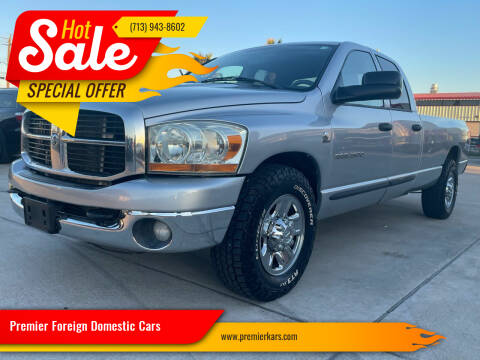 2006 Dodge Ram Pickup 2500 for sale at Premier Foreign Domestic Cars in Houston TX