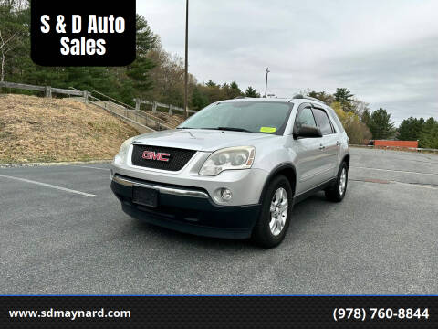 2012 GMC Acadia for sale at S & D Auto Sales in Maynard MA