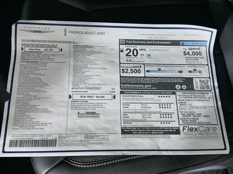 2026 Chrysler Pacifica Select