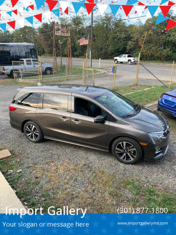 2019 Honda Odyssey for sale at Import Gallery in Clinton MD