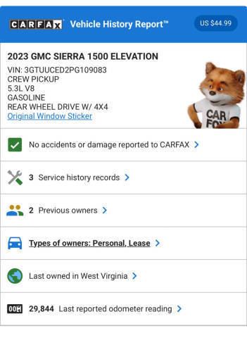 2023 GMC Sierra 1500 Elevation