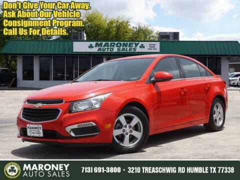 2015 Chevrolet Cruze for sale at Maroney Auto Sales in Humble TX