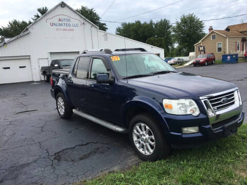 2007 Ford Explorer Sport Trac for sale at Autos Unlimited, LLC in Adrian MI