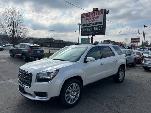 2015 GMC Acadia for sale at Unlimited Auto Group in West Chester OH