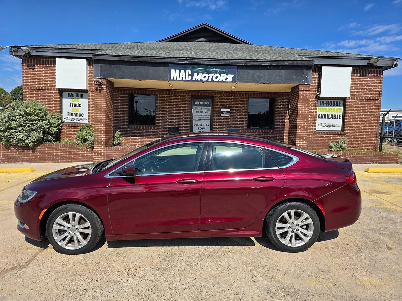 2016 Chrysler 200 for sale at Mac Motors in Arlington, TX