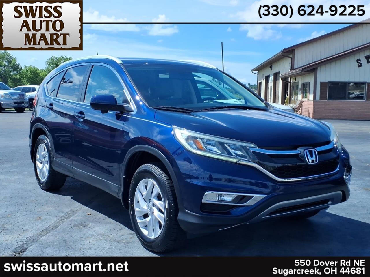 Blue 2016 Honda CR-V EX-L AWD EX-L 4dr SUV 1