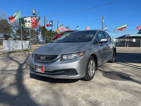2014 Honda Civic for sale at ASHE AUTO SALES, LLC. in Dallas TX