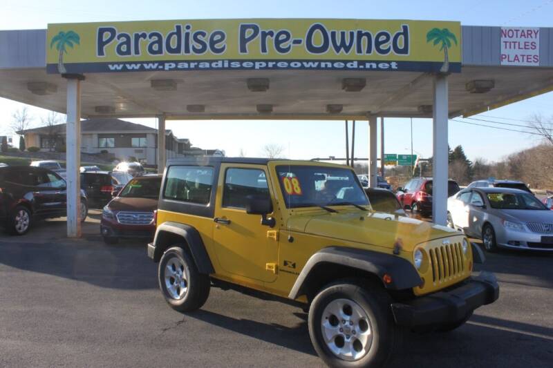 2008 Jeep Wrangler for sale at Paradise Pre-Owned Inc in New Castle PA