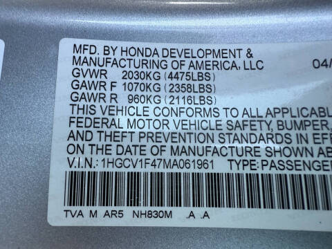 2021 Honda Accord Sport Special Edition