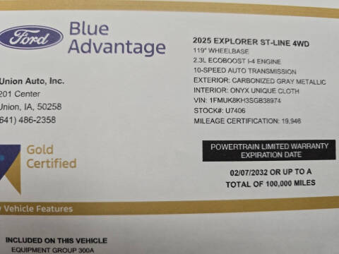 2025 Ford Explorer ST-Line