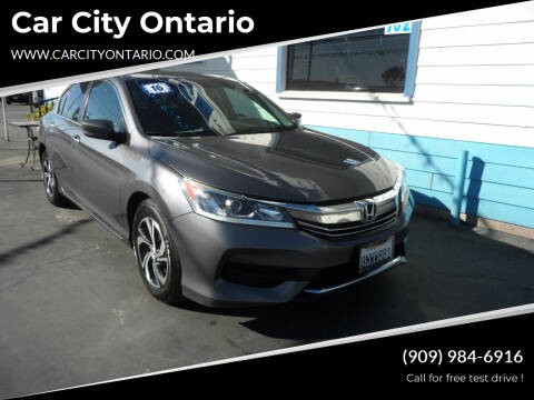 2016 Honda Accord for sale at Car City Ontario in Ontario CA