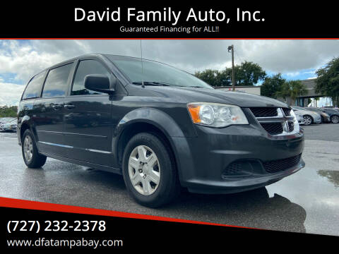 2012 Dodge Grand Caravan for sale at David Family Auto, Inc. in New Port Richey FL