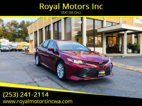 2019 Toyota Camry for sale at Royal Motors Inc in Kent WA
