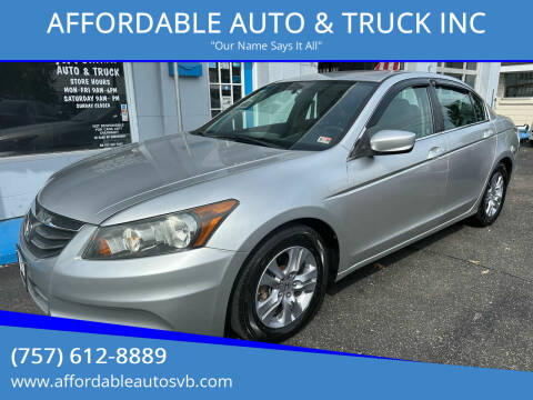 2012 Honda Accord for sale at AFFORDABLE AUTO & TRUCK INC in Virginia Beach VA