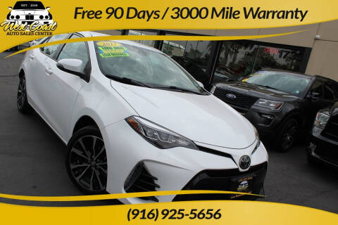 2017 Toyota Corolla for sale at West Coast Auto Sales Center in Sacramento CA