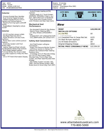 2013 Toyota Avalon XLE