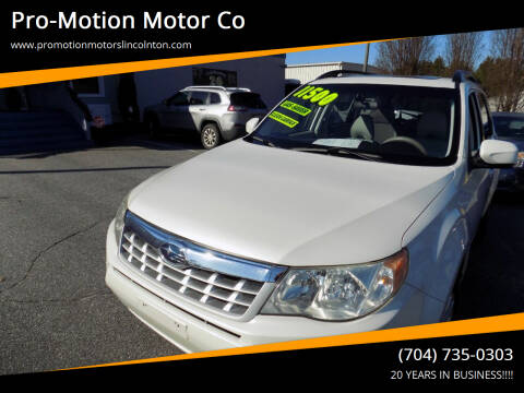 2011 Subaru Forester for sale at Pro-Motion Motor Co in Lincolnton NC