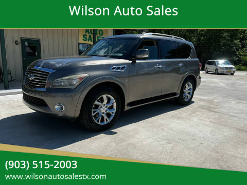 2014 Infiniti QX80 for sale at Wilson Auto Sales in Chandler TX