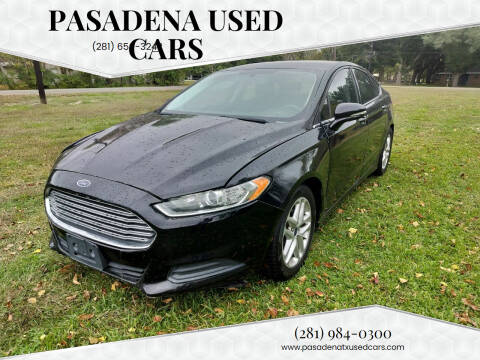 2016 Ford Fusion for sale at Pasadena Used Cars in Pasadena TX