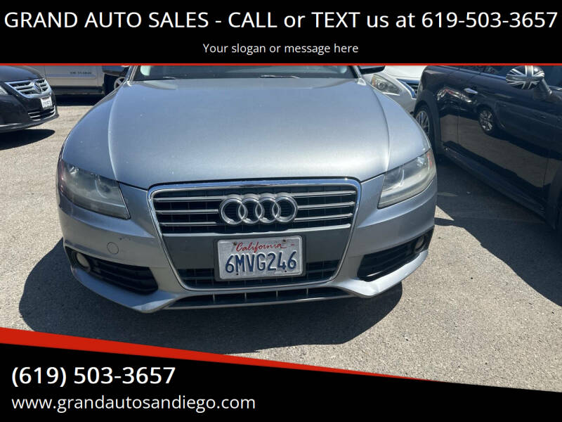 2010 Audi A4 for sale at GRAND AUTO SALES - CALL or TEXT us at 619-503-3657 in Spring Valley CA