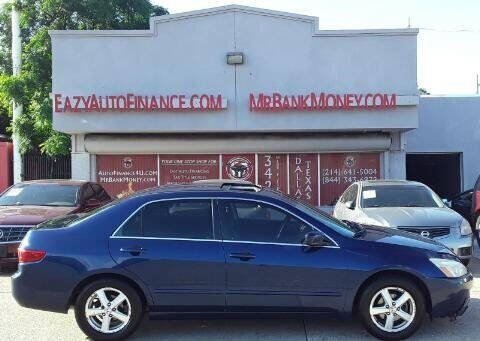 2005 Honda Accord for sale at Eazy Auto Finance in Dallas TX