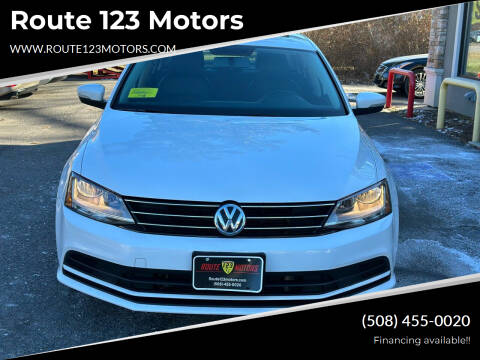 2017 Volkswagen Jetta for sale at Route 123 Motors in Norton MA