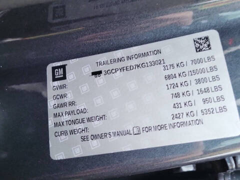 2019 Chevrolet Silverado 1500