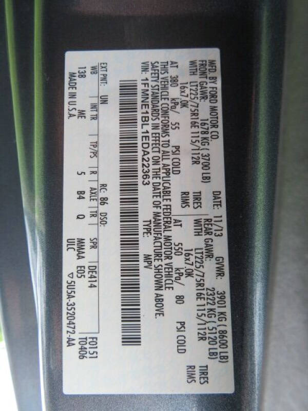 2014 Ford E-Series E-150 XLT