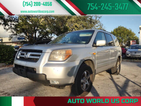 2007 Honda Pilot for sale at Auto World US Corp in Plantation FL