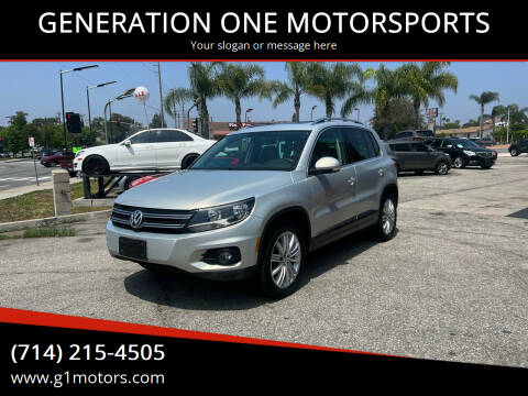 2013 Volkswagen Tiguan for sale at GENERATION ONE MOTORSPORTS in La Habra CA