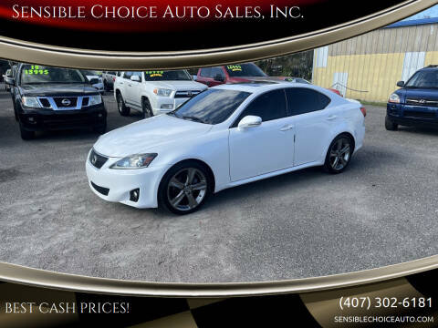 2013 Lexus IS 250 for sale at Sensible Choice Auto Sales, Inc. in Longwood FL