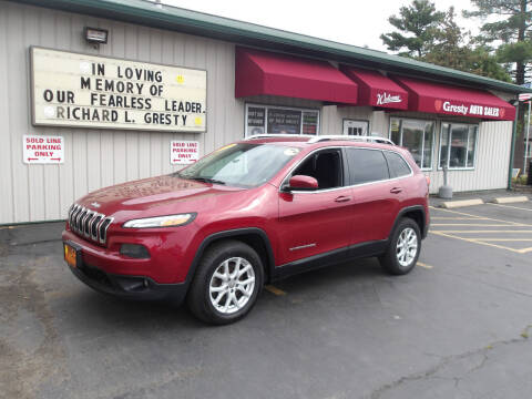 2016 Jeep Cherokee for sale at GRESTY AUTO SALES in Loves Park IL